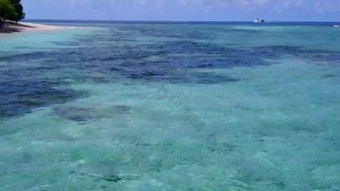 空中视图天空奢侈品旅游海滩旅程蓝色的海明亮的桑迪背景